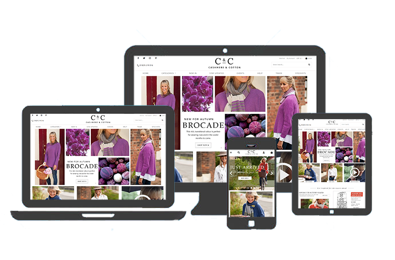 Current Cashmere & Cotton Website - Device views