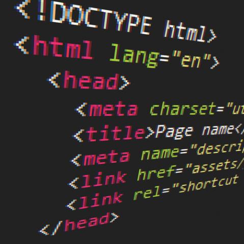 Snippet of HTML source code